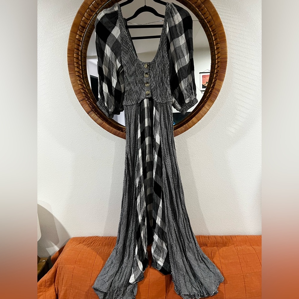 Old Friends Plaid Maxi